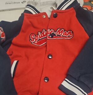 Red and Blue Spider-Man Varsity Jacket